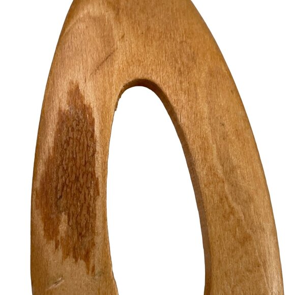 Natural Wood Earrings Dangle Pierce Fish Hook Hanging Drop Handmade Jewelry u - Picture 2 of 3